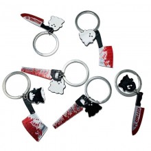 Halloween Horror Bloodstain Scissors Axe Sharp Kni...