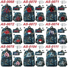 Naruto anime shoulder backpack bag pencil case set