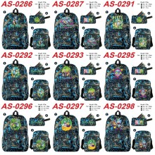 Rick and Morty anime shoulder backpack bag pencil ...