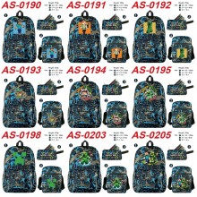 Minecraft game shoulder backpack bag pencil case s...