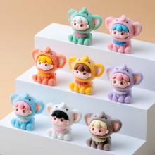 8pcs Kawaii Baby There Series anime mini figure do...