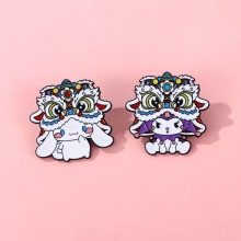 Lion Dance Sanrio Cinnamoroll Kuromi anime Alloy E...