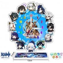 Genshin Impact game Acrylic Stand Diy Clock