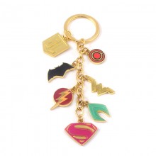 Batman Superman Wonder Woman Aquaman Pendant Key c...