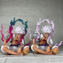 One Piece Luffy Nika Sun God Gear 5 sitting anime ...
