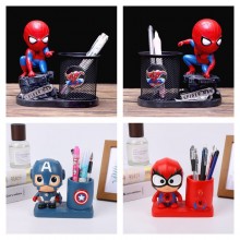 Spider-man Iron man anime Resin Pen Holder Contain...