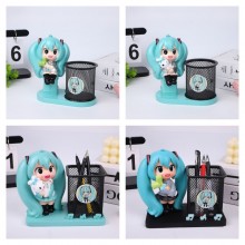 Hatsune Miku anime Resin Pen Holder Container