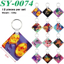 Dandadan anime two-sided Wooden MDF Key Chains(12p...