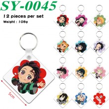Demon Slayer anime two-sided Wooden MDF Key Chains...