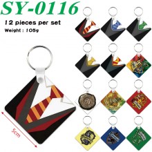 Harry Potter two-sided Wooden MDF Key Chains(12pcs...
