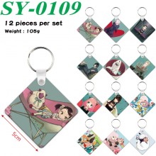 SPY x FAMILY anime two-sided Wooden MDF Key Chains...