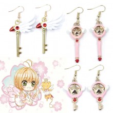 Card Captor Sakura anime alloy earrings