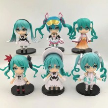6pcs Hatsune Miku anime figures set(OPP bag)