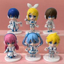 6pcs Hatsune Miku anime figures set(OPP bag)