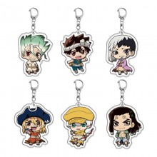 Dr.STONE anime acrylic key chains