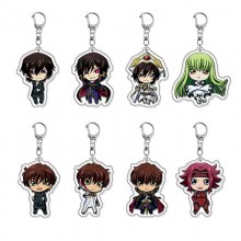 Code Geass anime acrylic key chains