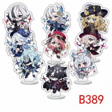 Genshin Impact game mini stand acrylic figures set...