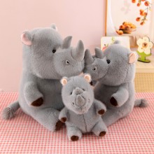 Cute Rhino Plush Doll 25cm/35cm/45cm