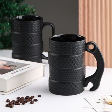 Creative Tire Ceramic Coffee Mug Cups
