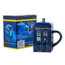 Creative Police Box Ceramic Coffee Mug Cups