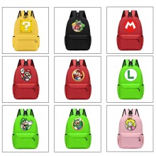 Super Mario anime backpack bags