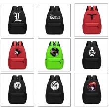 Death Note anime backpack bags