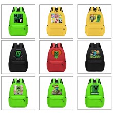 Minecraft game backpack bags