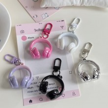 Cute 3D Earphone Shaped Pendant Keychain