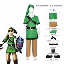 The Legend of Zelda Link game cosplay cloth costum...