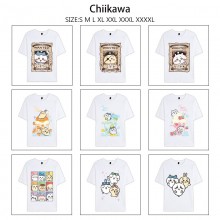 Chiikawa anime Short Sleeve Cotton T-Shirts