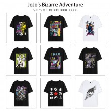 JoJo's Bizarre Adventure anime Short Sleeve Cotton T-Shirts
