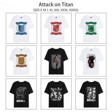 Attack on Titan anime Short Sleeve Cotton T-Shirts