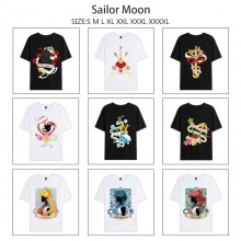 Sailor Moon anime Short Sleeve Cotton T-Shirts