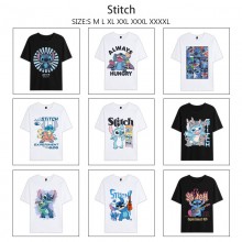 Stitch anime Short Sleeve Cotton T-Shirts