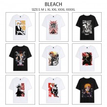 Bleach anime Short Sleeve Cotton T-Shirts