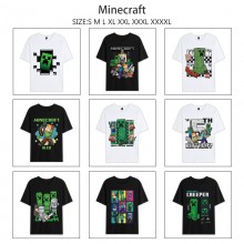 Minecraft game Short Sleeve Cotton T-Shirts