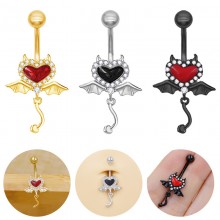 Demon Devil Bat Women Body Piercing Belly Ring(pri...