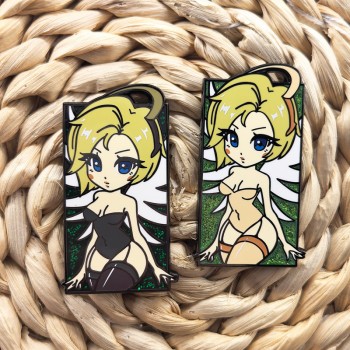 OverWatch Angel game Alloy Enamel Badges Brooch Pins