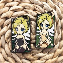 OverWatch Angel game Alloy Enamel Badges Brooch Pins