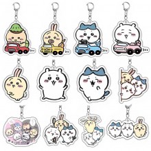 Chiikawa anime acrylic key chains