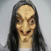 Halloween Cosplay Realistic Scary Horror Witch Mas...