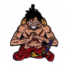 One Piece Luffy anime Alloy Enamel Badges Brooch P...