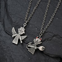 Vintage Demon Evil Angel necklaces