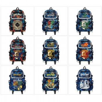 Harry Potter canvas camouflage backpack bag