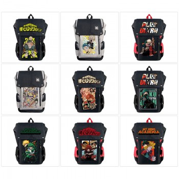 My Hero Academia anime USB nylon backpack school bag