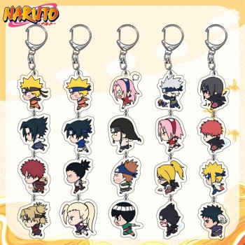 Naruto anime two-sided acrylic key chains