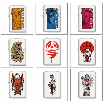 Naruto anime Single-sided Zippo Oil Lighter