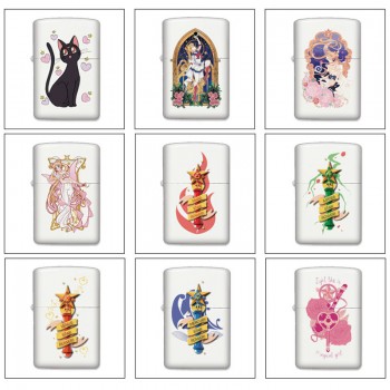 Sailor Moon anime Single-sided Zippo Oil Lighter
