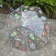 Labubu Monster Anime Automatic Sunshade Folding Tr...