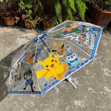 Pokemon Pikachu manual or automatic transparent umbrella